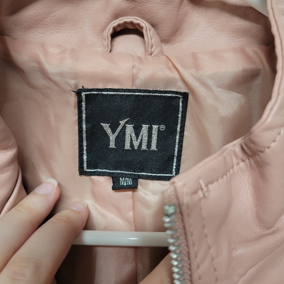 Blush Pink YMI Leather Jacket - Picture 6 of 7